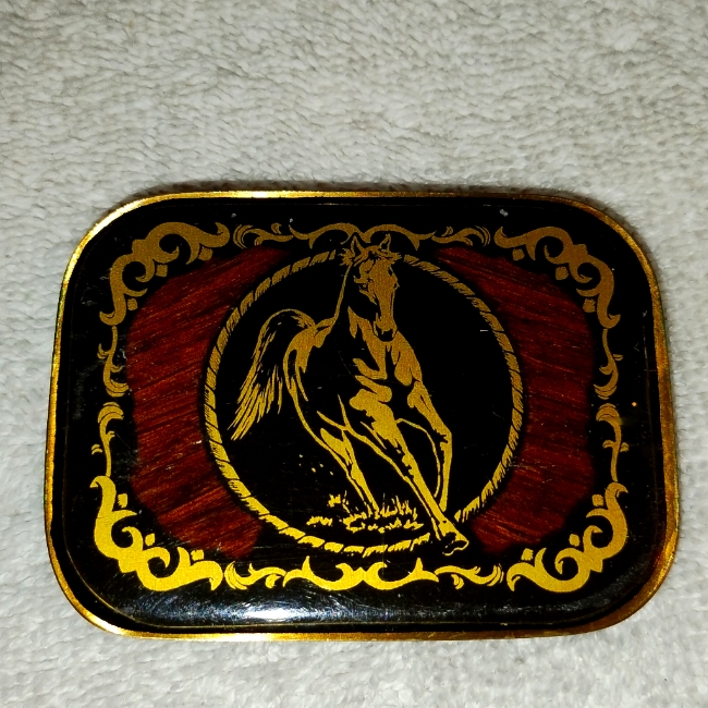 Harmony Metal Solid Brass Belt Buckles (Horse Galloping)